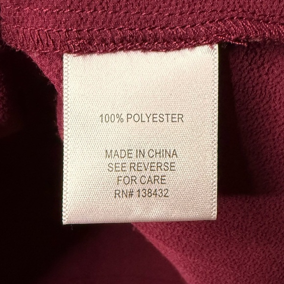 MODCLOTH Puff Sleeve Purple Vneck Short Sleeve Blouse Top - Picture 8 of 8